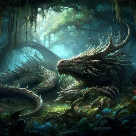 Earth Dragon Fantasy Art, Cool Dragon Wallpaper, Dragon Fantasy Realistic, Acotar Creatures, Earth Dragon Art, Dragon Aesthetic Wallpaper, Dragon Bedroom, Cool Dragon Pictures, Spring Dragon