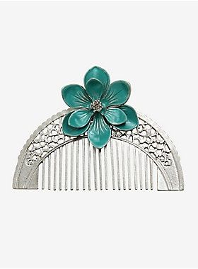 Disney Mulan, Disney Princess Cinderella, Metal Comb, Teal Flowers, Flower Hair Comb, Rose Gold Hair, Rose Hair, Disney Jewelry, Bridal Hair Pieces