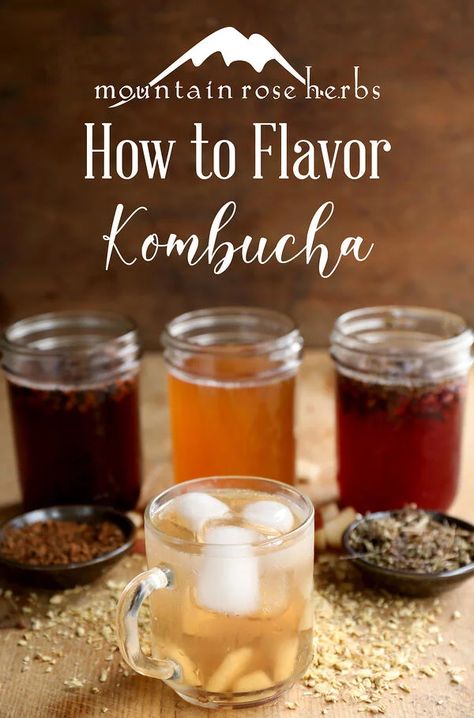 Kombucha Diy, Flavor Kombucha, Pear Kombucha, Kombucha Flavors Recipes, Kombucha Recipes, Kombucha Flavors, Kombucha Recipe, Homemade Kombucha, Mountain Rose