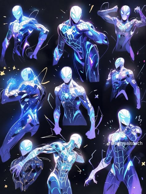 Spider Suit Design Male, Oc Superhero Outfit, Spider Sonas Male, Spidersona Oc Male, Spider Man Suits Design, Female Spidersona Oc, Spider Man Oc Male, Spider Sonas, Spiderman Oc