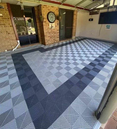 🛠️ Transform your Space with our premium Vented Flooring Tiles! 🚗✨ Check out this stunning installation featuring our heavy-duty modular interlocking floor tiles. Perfect for garages, patios, and outdoor spaces, these tiles are designed for durability and style. 📏 Tile Size: 400x400x18 mm 🛠️ Material: Virgin Polypropylene Copolymer 🌞 UV Stabilized: For long-lasting use 💪 High Load Capacity: Supports heavy loads 💧 Self-Drainage Design: Prevents water buildup 🏆 Easy Installation: Snap-togethe... Led Light Installation, Interlocking Floor Tiles, Garage Floor Tiles, Garage Flooring, Flooring Tiles, Garage Lighting, Garage Floor, Tile Installation, Style Tile