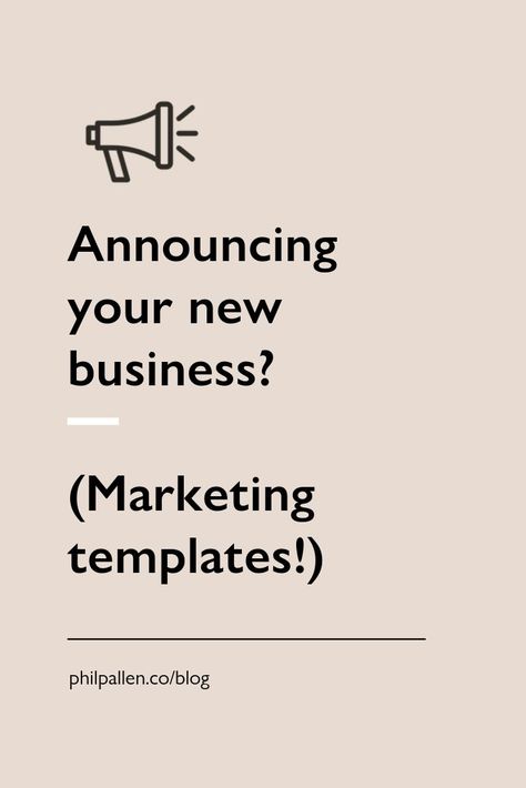 Whether you're shy or want to scream from the rooftops, this blog post will have an announcement solution for you. Instagram Launch Post Ideas, Announcement Illustration, Copywriting Examples, Advertisement Examples, Branding Checklist, Signage Ideas, Business Branding Inspiration, Desain Editorial, Business Marketing Plan