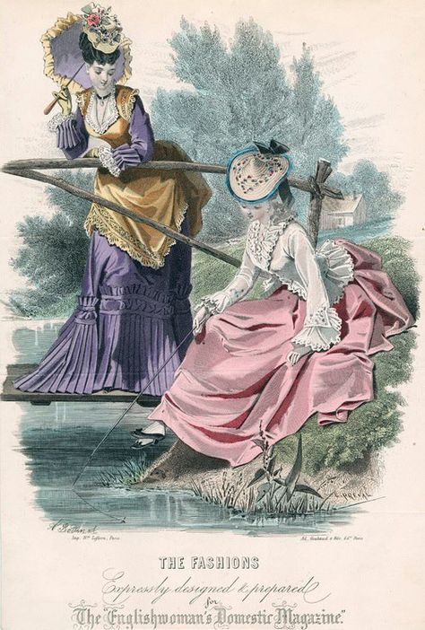 1873 October, Englishwoman's Domestic Magazine 1890 Fashion, 1870 Fashion, 1870s Fashion, Victorian Era Fashion, October Fashion, 1800s Fashion, Period Clothing, 19th Century Fashion, Victorian Clothing