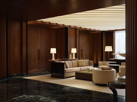 Galeria de The Lana e The Lana Residences / Foster + Partners - 28 Residence Lobby, Modern Lounge Rooms, Houses Inspiration, Brand Interior, Memory Palace, Foster Partners, Lounge Lighting, Lounge Bar, Hotel Interior Design