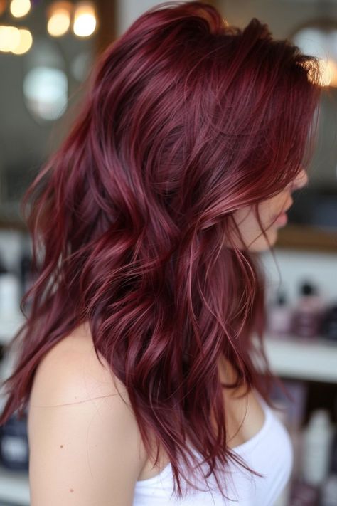 Red Hair Shades, Shades Of Burgundy Hair, Cherry Cola Hair, Copper Blonde Hair Color, Red Violet Hair, Burgundy Hair Color, Brown Hair Color Shades, Mahogany Hair, Red Hair Looks