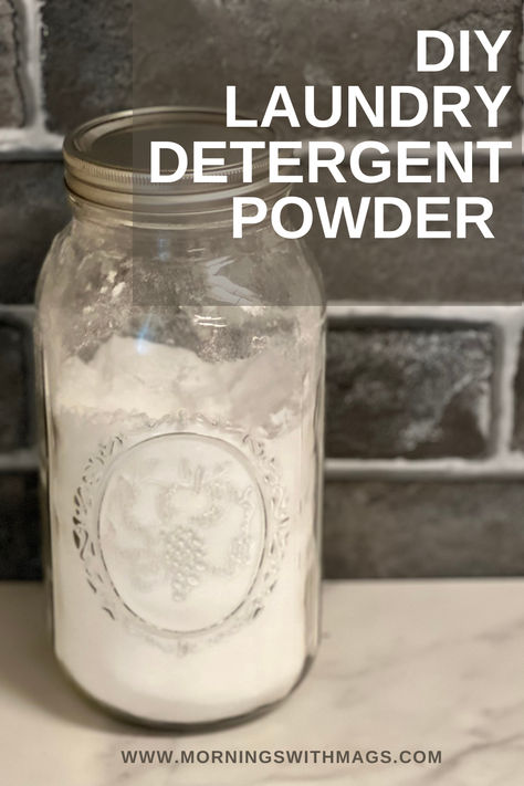 DIY Laundry Detergent Powder is quick & simple to make! Diy Laundry Detergent Powder, Laundry Detergent Powder, Clean Laundry Detergent, Diy Detergent, Homemade Laundry Detergent Recipes, Homemade Detergent, Diy Homesteading, Natural Cleaning Products Diy, Laundry Detergent Recipe