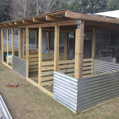 Reban Ayam, Goat Shelter, Goat House, Goat Barn, Backyard Chicken Coop Plans, Chicken Cages, Chicken Coop Designs, Chicken Coop Ideas, Building A Chicken Coop