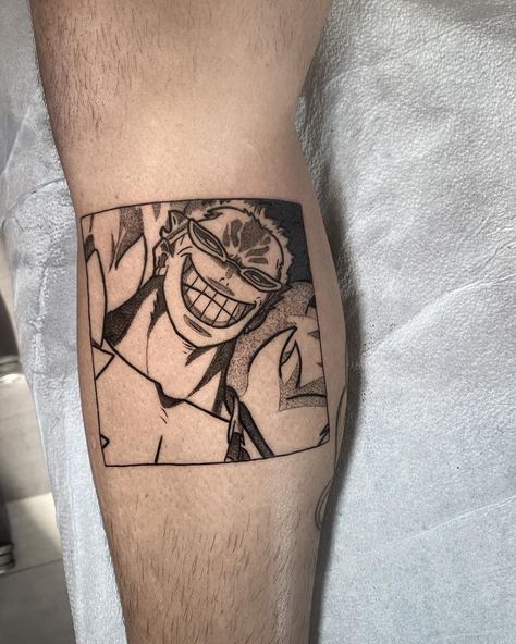 One Piece tattoo Doflamingo Tattoo, One Piece Doflamingo, One Piece Tattoo, Piece Tattoo, One Piece Tattoos, Pieces Tattoo, Anime Tattoos, I Tattoo, One Piece