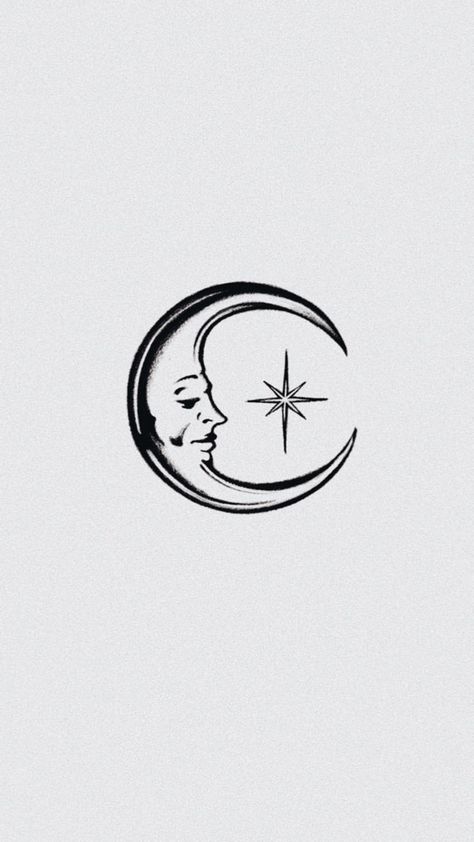 Greek Moon Tattoo, Art Deco Moon Tattoo, Cartoon Moon Tattoo, Goth Moon Tattoo, Moon Tattoo Dark, Selenophile Tattoo, Earth And Moon Tattoo, Old School Moon Tattoo, American Traditional Moon Tattoo