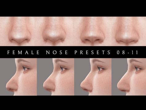 Sims 4 female nose presets Greek Nose, Nose Types, Sims 4 Piercings, Sims 4 Cc Eyes, Sims 4 Tsr, Free Sims 4, Nose Mask, Sims 4 Cc Makeup, Sims 4 Body Mods