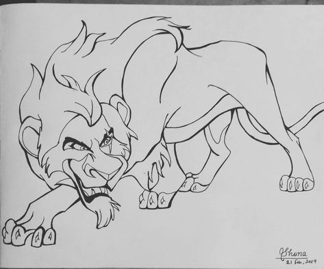 Pen work| scar lion King drawing 🦁 Scar The Lion King Drawing, Scar Lion King Drawing, Drawing Lion King, Scar Drawing, Lion King Drawing, Lion King Scar, Scar Lion King, Lion King Tattoo, King Drawing