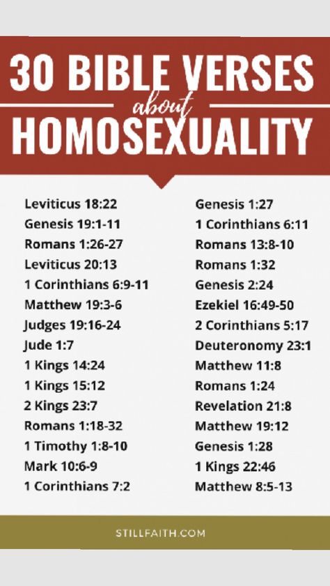 List Of Bible Verses For Different Emotions, Pride Scriptures, Biblical Sexuality, Unity Prayer, Ray Comfort, Verses About Sexuality, Scripture About Homosexuality, Bible Quotes Pictures, Mens Ministry