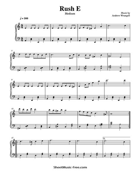 ▷ Rush E Sheet Music Piano Tutorial Medium Music Pieces Piano Sheet, Piano Music Sheet For Beginners, Rush E Piano Easy, Good Piano Songs, Rush E Flute Sheet Music, Rush E Violin Sheet Music, Rush E Piano Notes, Free Piano Sheet Music Printables Easy, Easy Piano Sheet Music For Beginners Free Printable