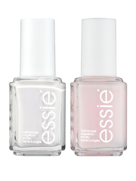 Essie French Manicure Duo Kit - One Colour - Male Manicure, Nail Polish French, French Manicure Kit, Summer Nails Diy, Nail Polish Style, Nail Dotting Tool, Nail Art Tool Kit, Neutral Nail Color, Pink Nail Colors