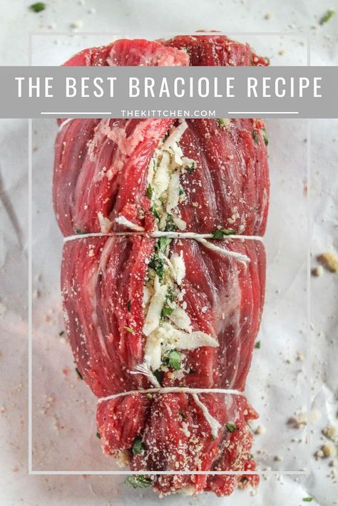 Braciole Recipe, Flank Steak Recipes, Italian Meats, Special Dinner, Flank Steak, Beef Dinner, Cooking Light, Easy Food, Provolone