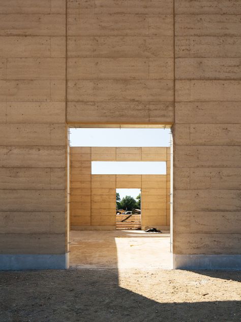 Gallery of Bushey Cemetery / Waugh Thistleton Architects - 2 Rammed Earth, Green Belt, Nature Center, Sacred Places, Cemetery, Architects, Design Studio, Room Divider, Favorite Places