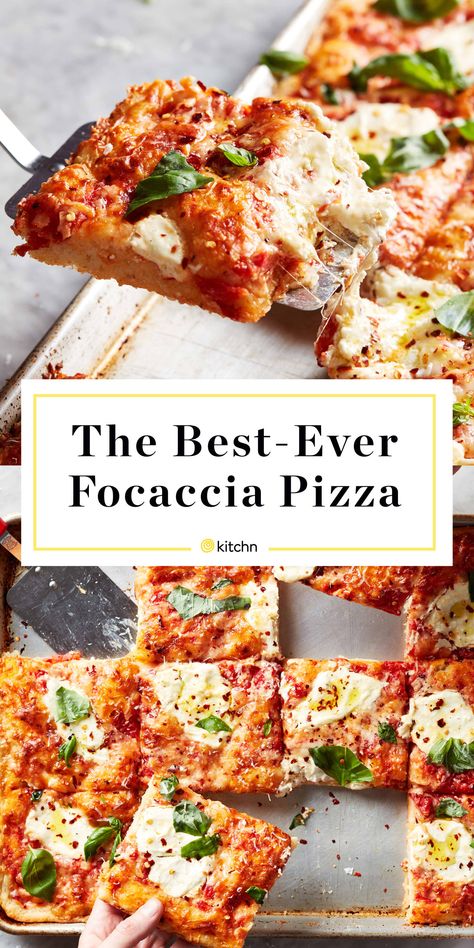 Focaccia Pizza, Focaccia Bread Recipe, Pizza Appetizers, Focaccia Recipe, Pizza Recipes Homemade, Best Pizza, Pizza Night, Homemade Pie, Chapati