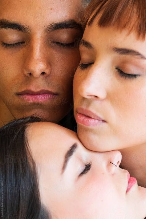 Cropped portrait of faces of three diverse people by María Soledad Kubat for Stocksy United Three People Portrait, Diverse People, Close Up Portraits, Colorful Portrait, Two Faces, Custom Portrait, Custom Portraits, Character Illustration, Photography Inspiration