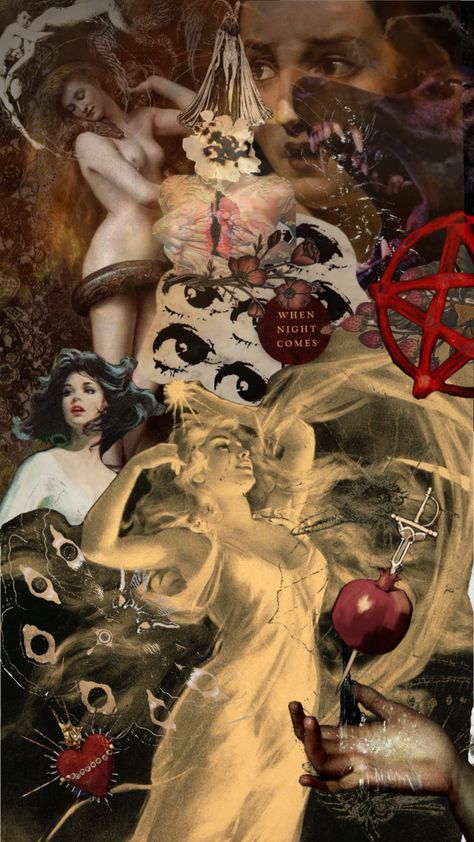 #horror #red #women Lilith Lockscreen, Lilith Moodboard, Caos Aesthetic, Lilith Wallpaper, Lilith Aesthetic, Scarlet Woman, Queen Lilith, Lilith Goddess, Wyrd Sisters