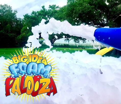 Foam Party Ideas, Foam Party, Big Six, Foam Packaging, Childcare Center, Party Lights, Party Packages, Central Florida, Party Rentals