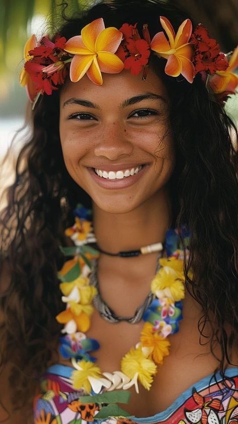 New Zealand Women, Native Hawaiian Culture, Pacific Islander Girl, Polynesian Aesthetic, Hawaiian Girl Aesthetic, Islander Girl, Hippie Girl Aesthetic, Hawaii People, Tahitian Women