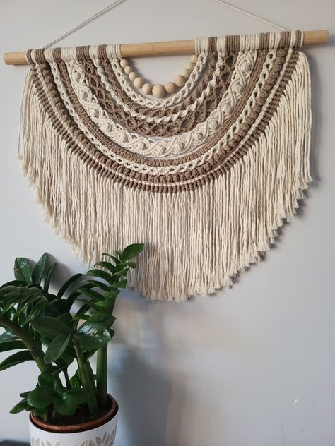 Macrame Half Mandala, Macrame Rug, Half Mandala, Punch Needle Embroidery, Punch Needle, Macrame Wall, Macrame Wall Hanging, Macrame, Wall Hanging