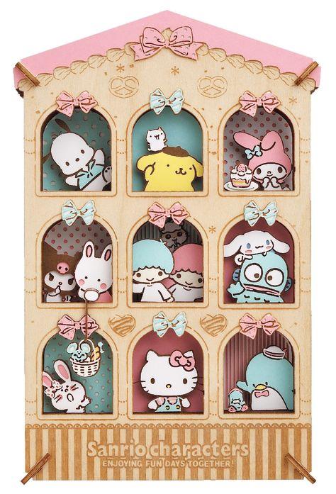 Paper Theater, Paper Theatre, Laser Cut Paper, The Cat Returns, Hello Kitty House, Sweet House, Candy House, Playing Card Games, Hello Kitty Party