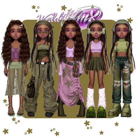 Winx Everskies, Everskies Hair Name, Aisha Outfits, Winx Club Fashion, Winx Club Outfits, Winx Club Aisha, Winx Aisha, Winx Club Aesthetic, Aisha Winx