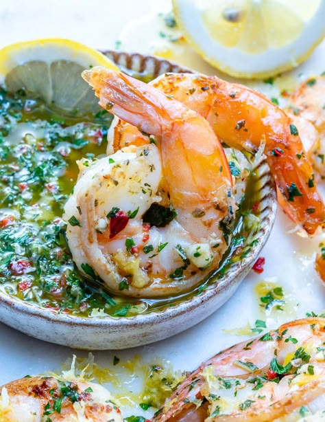 Chimichurri Shrimp, Clean Food Crush, Food Crush, Clean Food, How To Cook Shrimp, Fish Dishes, Sea Food, Seafood Dishes, Shrimp Recipes