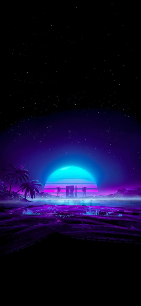 Retrowave Wallpaper, Moons Wallpapers, Synthwave Neon, Cyberpunk Rpg, Fantasy Wallpapers, Vice City, New Retro Wave, Animated Wallpapers For Mobile, Retro Wave