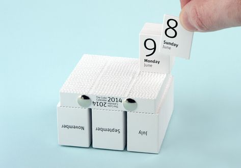 Home - The Cube Calendar Cube Calendar, 달력 디자인, Vinyl Cover, Creative Gifts, Binding, Design Inspiration, Packaging, Design