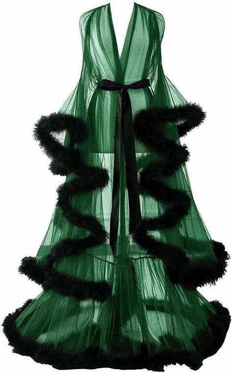 Feather Bridal Robe, Fancy Robes, Slytherin Outfit, Slytherin Clothes, Lingerielook Outfit, Slytherin Fashion, Wedding Scarf, Robe Wedding, Bridal Robe