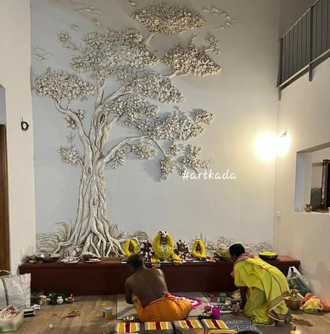 9207048058. 3D #wall #mural #flowers 
#Luxury #wall decor #interior_ideas #professional #decorative #ideas #artist #ARTKADA #homeplanners #homedesign #newhome  #homedecor #karnataka #interior #luxurious #design #premium #homestyle #architecturelovers #bangalore #designers #veedu #bhk #living  #idea #foyer #staircase #biggestwall #decoration #Architect  #wall decor  #wallhanging #hall #art #artistbangalore #indian #keralahomedecor #popartist #pop #relief #cementart #embossing #3d #projection #scu Wall Mural Flowers, Mural Flowers, Luxury Wall Decor, Texture Artwork, Wall Pop, Foyer Staircase, Flowers Luxury, 3d Projection, Cement Art