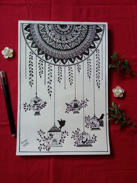 Mandala Book, Crazy Tattoos, Doddle Art, Animal Tattoo Ideas, Paper Art Design, Easy Mandala Drawing, Easy Love Drawings, Mandala Art Therapy, Zen Doodle Art