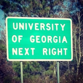 Uga-Love seeing one of these signs driving into Athens. Cute Uga Wallpaper, Uga Football Iphone Wallpaper, Uga Aesthetic, Uga College Aesthetic, Uga Door Sign, Uga Bulldog, Uga Baby, Georgia Bulldawgs, Uga Bulldogs