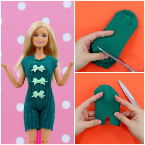 Barbie Outfits For Dolls, Barbie Doll Ideas, Homemade Barbie Clothes, Barbie Outfits Diy, How To Make Barbie Clothes Diy, Barbie Accessories Diy, Diy Barbie Accessories, Diy Barbie Stuff, Barbie Clothes Diy