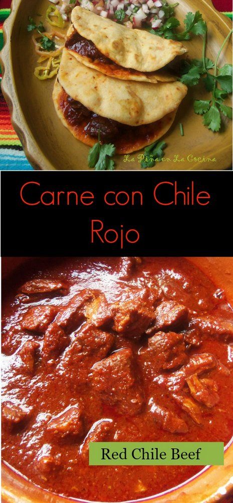 Chile California Recipes, Guajillo Chile Recipes, Red Chili Beef, Real Mexican Food Recipes, Red Chili Recipes, Mexican Meat, Chili Beef, Con Carne Recipe, Chile Colorado