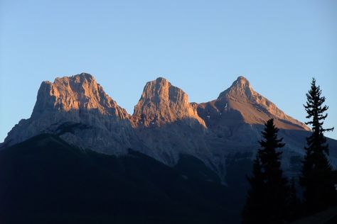 Mountain tattoo of Three Sisters in Canmore? Three Sister Tattoos, The Three Sisters, Ang Lee, Brokeback Mountain, Free Plugins, Visit Canada, Mountain Tattoo, Three Sisters, Sister Tattoos