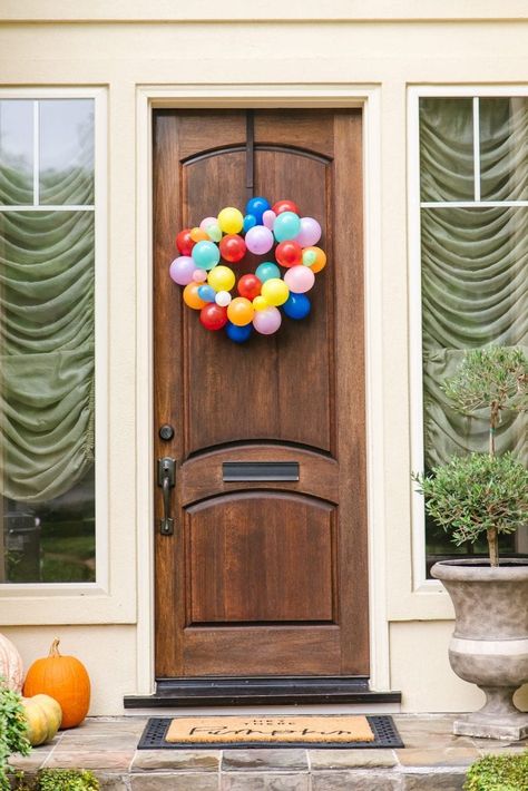 Balloon Themed Birthday Party | Baby Chick Balloon Themed Birthday Party Boy, Basic First Birthday Party, Bright Color Birthday Party Ideas, One Colorful Birthday, Old School Birthday Party Ideas, Classic Kids Birthday Party, No Theme Birthday Party, Pixar Party Ideas, August Birthday Party Ideas