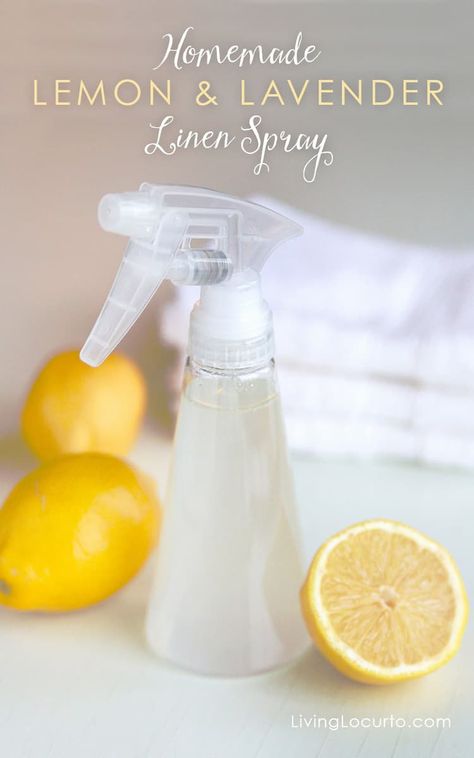 Diy Linen Spray, Air Freshener Recipes, Lavender Linen Spray, Lavender Linen, Diy Air Freshener, Diy Kosmetik, Diy Sprays, Homemade Cleaning Products, Young Living Oils