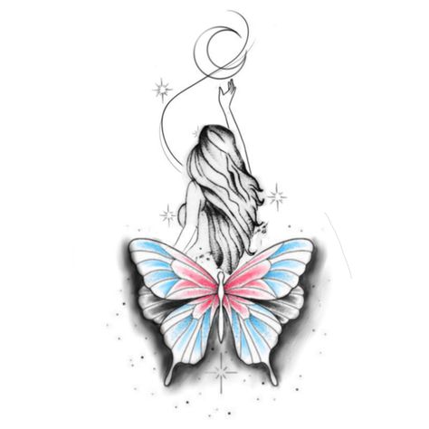 Butterfly tattoo Rohit Tattoo, Dancing Tattoo, Back Tattoos For Guys, Girls Tattoo, Paint Night, Tattoo Stencil, Back Tattoos, Tattoo Stencils, Art Tattoos