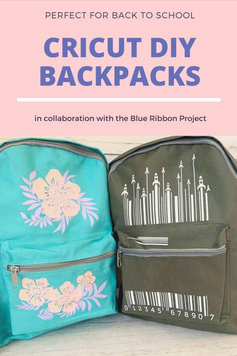 Personalize your own backpacks with Cricut using this easy-to-follow tutorial! Links to purchase the products are all included! These backpacks are perfect for BACK TO SCHOOL! Cricut Backpack Ideas, Diy Backpacks, Rocket Backpack, Ribbon Projects, Rocket Design, Back To School Night, Diy Backpack, Personalized Backpack, Beginning Of The School Year