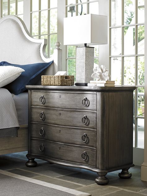 Oyster Bay Sandy Ridge Bachelors Chest | Lexington Home Brands Cabinet Design Furniture, Bachelor Bedroom, Designer Nightstand, Vintage Bedroom Furniture, Bachelor Chest, Ring Pulls, Lexington Home, Bachelors Chest, Furniture Colors