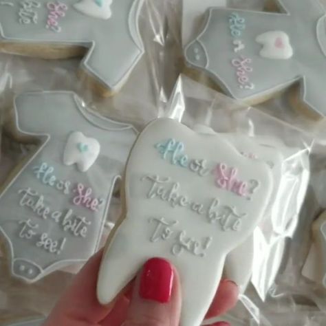 Gender Reveal Ideas, All The Feels, The Feels, Reveal Ideas, Dental Assistant, Dental Office, Pregnancy Announcement, Gender Reveal, Cookie Decorating