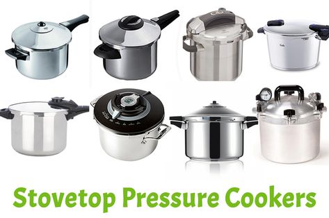 6 Best Stovetop Pressure Cookers for 2021 Reviews via @corriecooksblog Stainless Steel Pressure Cooker, Stovetop Pressure Cooker, Best Pressure Cooker, Induction Stove Top, Waffle Irons, Pressure Canner, Induction Stove, Rice Cookers, Electric Pressure Cooker