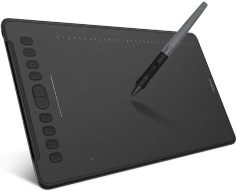 HUION Inspiroy H1161 Digital Graphics Drawing Pen Tablet (11 x 6.8 inches Area,8192 Levels of Pressure Sensitivity, Passive Battery-Free Stylus, White Sketch Tablet, Digital Drawing Tablet, Graphics Tablets, Microsoft Office Word, Shortcut Keys, Pen Tablet, Graphics Drawing, Wacom Tablet, Drawing Pad