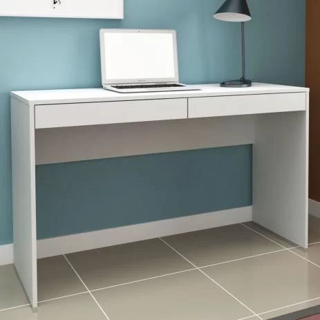 Mesa Para Computador 2 Gavetas Ho-2932 Branco - Hecol - Hecol Móveis Office Furniture Desk, Home Office Desks, New Room, Mattress Furniture, Office Furniture, Office Chair, Corner Desk, Office Desk, Standing Desk