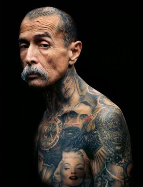 22+ Tattooed Seniors Answer The Eternal Question: How Will Your Ink Look When You're 60 Years Tattoo, Traditional Chicano Tattoos, Tattoos Quote, Art Chicano, Best Neck Tattoos, See Tattoo, Tattoo Trend, Chicano Tattoos, Neck Tattoo For Guys