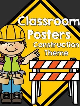 Construction Anchor Chart Preschool, School Construction Theme, Construction Classroom, Construction Theme Classroom, Under Construction Theme, Math Problem Solving Strategies, Decorating Classroom, Nouns Verbs Adjectives Adverbs, Superhero Ideas