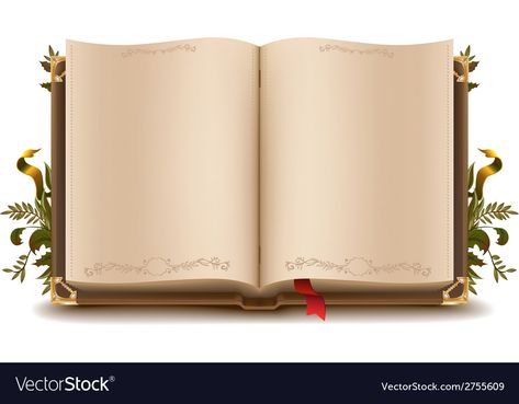 Old open book Royalty Free Vector Image - VectorStock Open Book Image, Old Open Book, Open Book Illustration, Open Book Vector, Open Book Drawing, Blank Book Cover, Gold Abstract Wallpaper, Happy New Year Text, Book Png